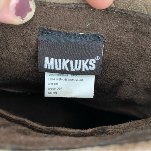 Muk Luks Chris Embossed Cuffed Heel Boots Size 8 - Picture 8 of 10